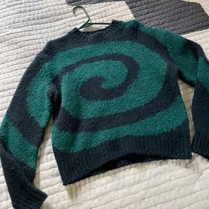 Paloma Wool Green/Black Twister Sweater Small